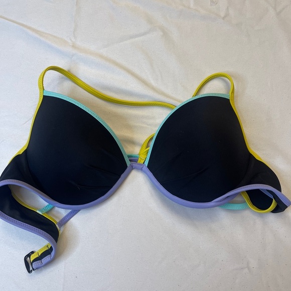 Victoria's Secret Black Bra with Colorful Straps - Picture 6 of 6